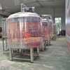 2000L Cuivre Rouge 3 Récipients Chauffés À La Vapeur Automatiquement Brasserie De Bière Équipement De Brassage En Suède