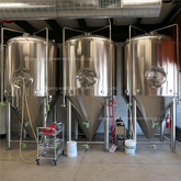 Équipement de fermentation conique de bière de veste de fossette de l'acier inoxydable 7BBL à vendre
