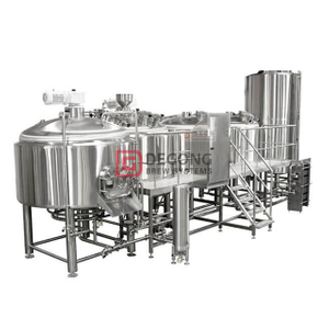 Système de brasserie artisanale de bière en acier inoxydable 1500L Système d'équipement de brasserie de navire 2/3/4