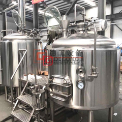 Équipement industriel fait sur commande de brasserie d'acier inoxydable / équipement commercial de brassage de bière