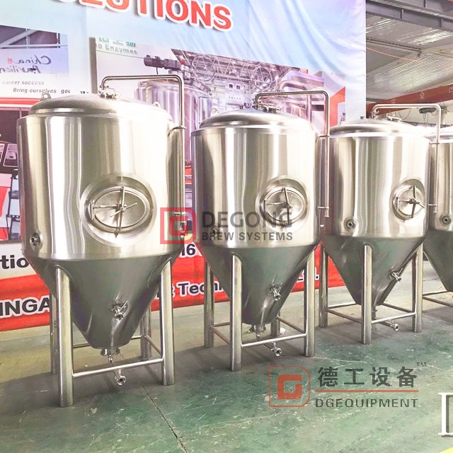 200L fermenteur de réservoir de fermentation de bière en acier inoxydable clé en main avec certificat PED