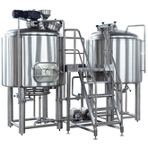 Équipement de brasserie de bière 10BBL Brasserie à vapeur Brasserie en acier inoxydable Réputation élevée Amérique du Sud